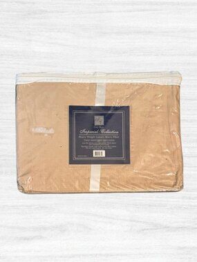 Geo Box Imperial Collection 90s Beige Twin Microfiber Deep Pocket Sheet Set NEW